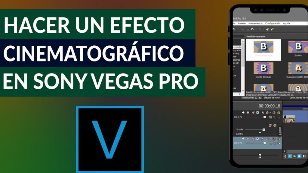 como anadir el efecto cine en video con sony vegas pro paso a paso