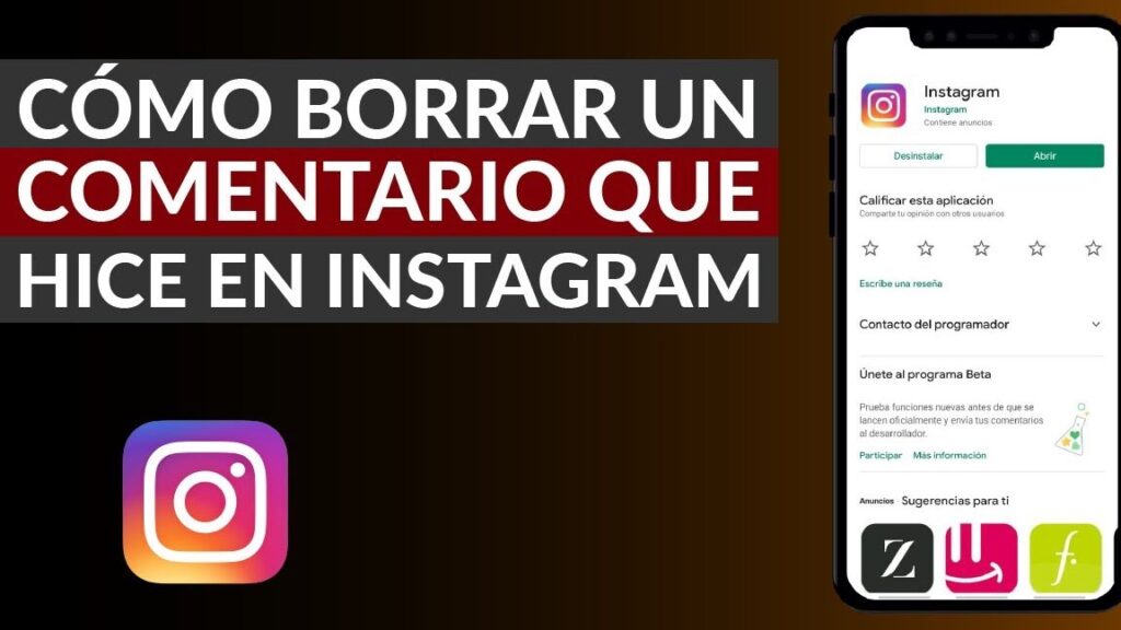 como borrar un comentario que hice o de otra persona en instagram