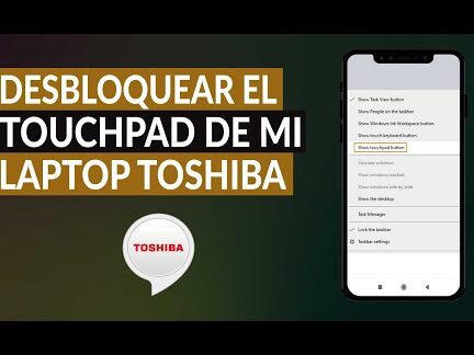 como desbloquear el touchpad de mi laptop toshiba windows 8 y 10