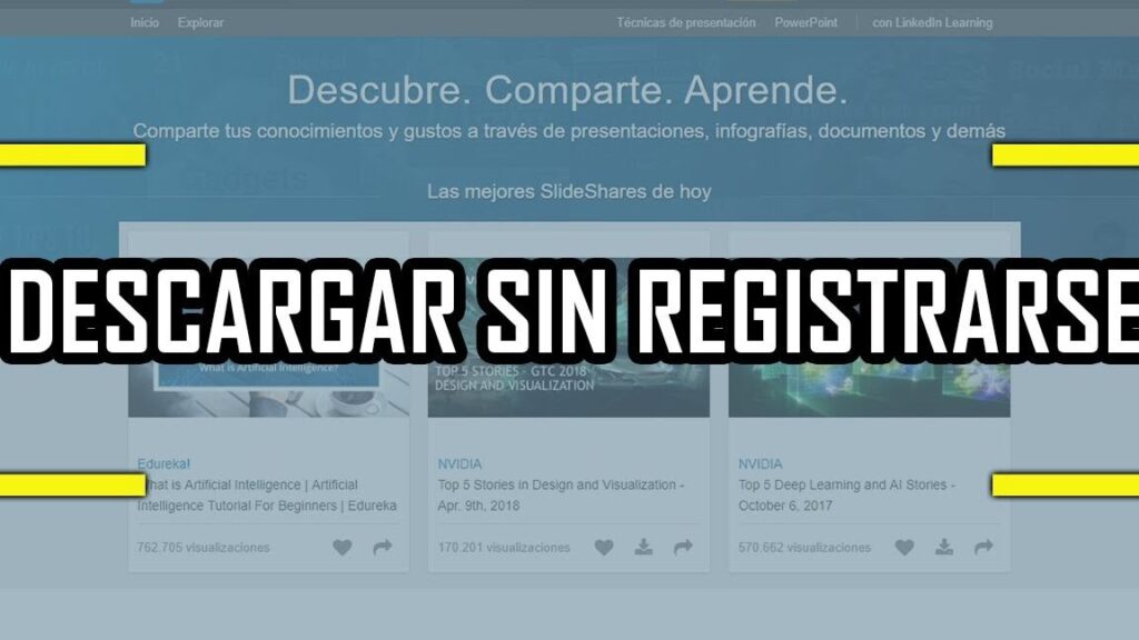 como descargar documentos de slideshare gratis sin tener cuenta