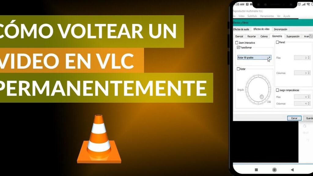 como girar o voltear un video en vlc permanentemente y guardarlo facil y rapido