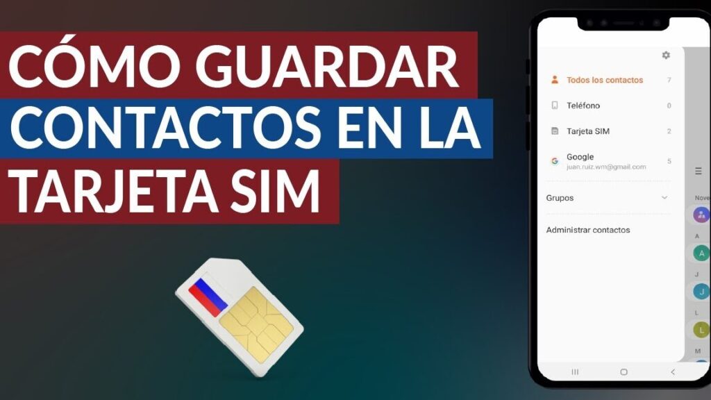 como guardar contactos en la tarjeta sim paso a paso