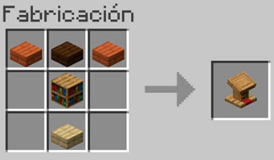 como hacer o craftear un atril en minecraft crafteo atril