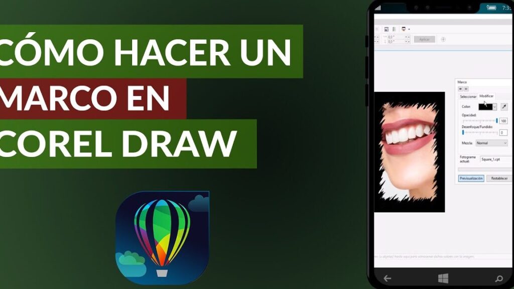 como hacer o crear un marco en coreldraw paso a paso