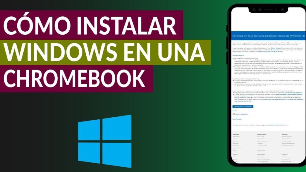 como instalar windows en chromebook cambio de sistema operativo en chomebook