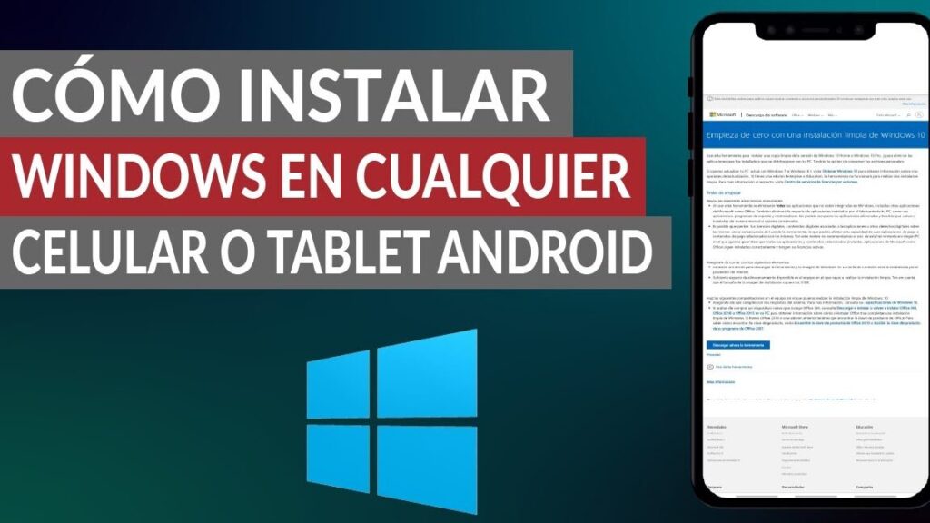 como instalar windows en cualquier celular o tablet android