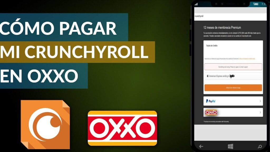 como pagar mi crunchyroll en oxxo 1