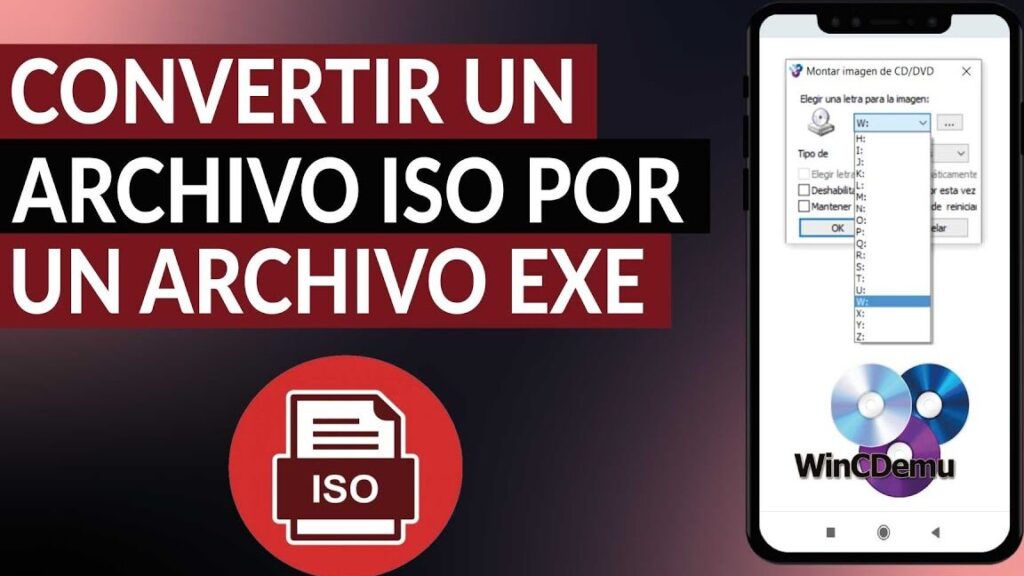 como pasar o convertir un archivo iso por un archivo exe facilmente