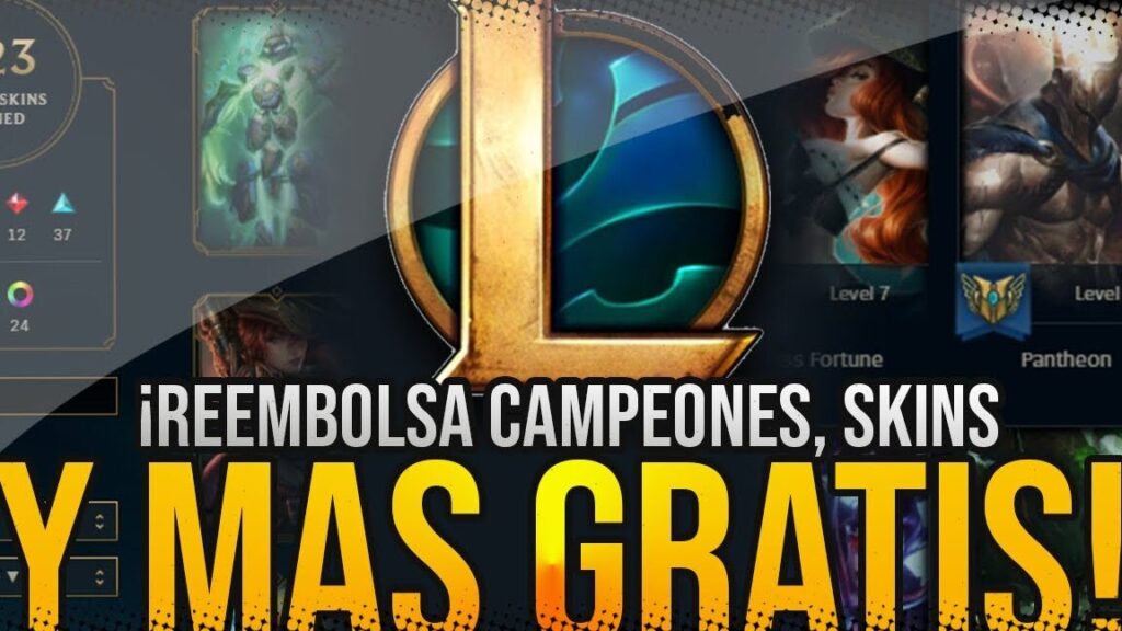 como reembolsar campeones o skins en league of legends reembolso lol