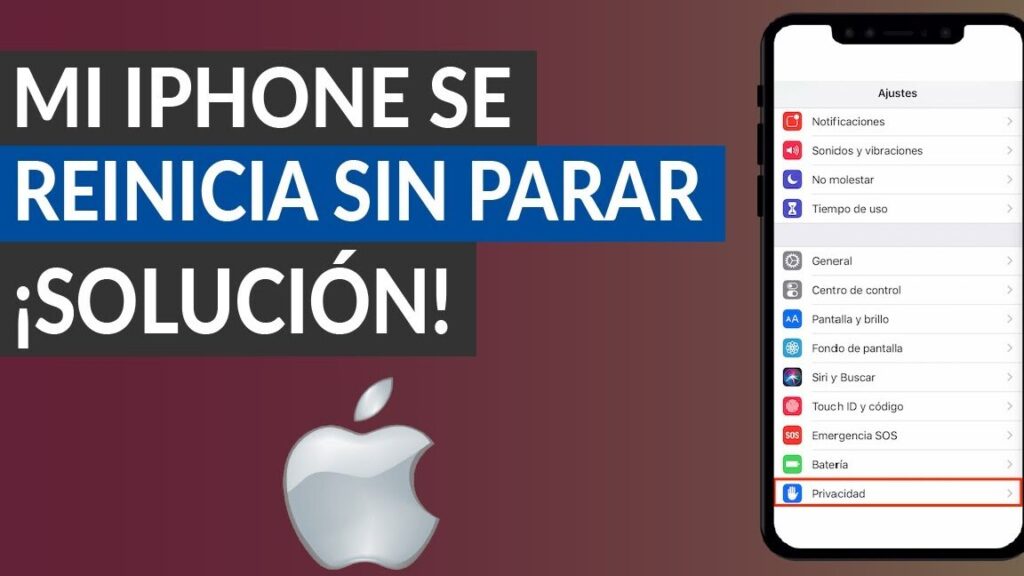 como solucionar que mi iphone se reinicia sin parar paso a paso