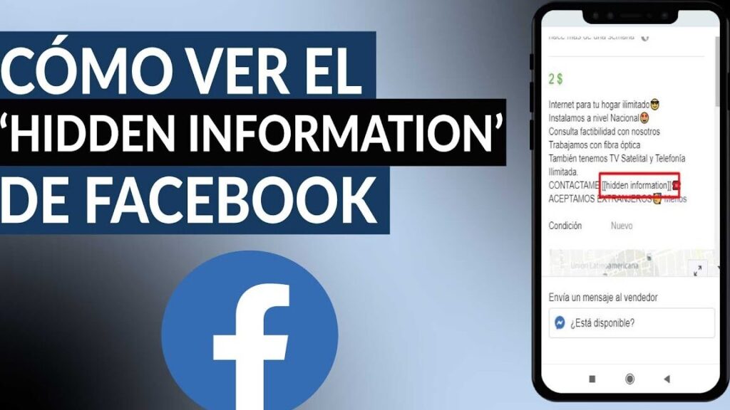 como ver el hidden information de facebook que es y por que aparece