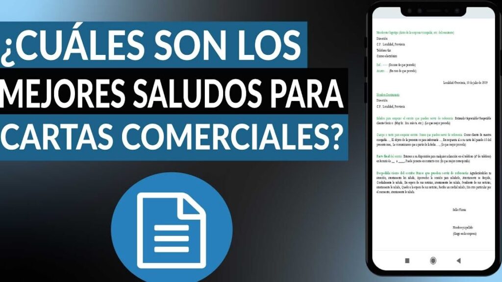 cuales son los mejores saludos empresariales para cartas comerciales ejemplos