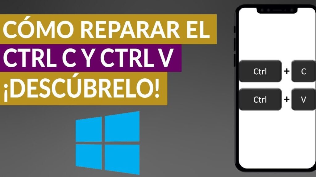 no funciona ctrl c y ctrl v como repararlo en mi pc windows