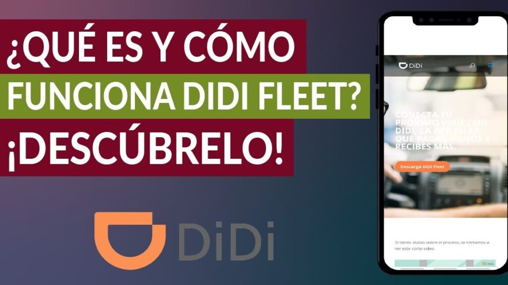 que es como funciona didi fleet y como ser socio flotilla aqui la informacion